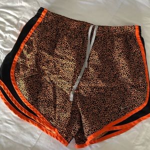 Orange Leopard Nike Shorts